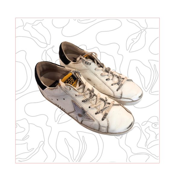 Golden Goose - Original Superstar Glitter Low-Top Sneaker - EU 35 - Picture 3 of 6